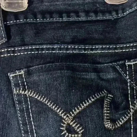 "CRUEL DENIM" Women's Abby Blue Jeans 29/7R Medium Wash Wide Stitch Boot Cut - Picture 9 of 9